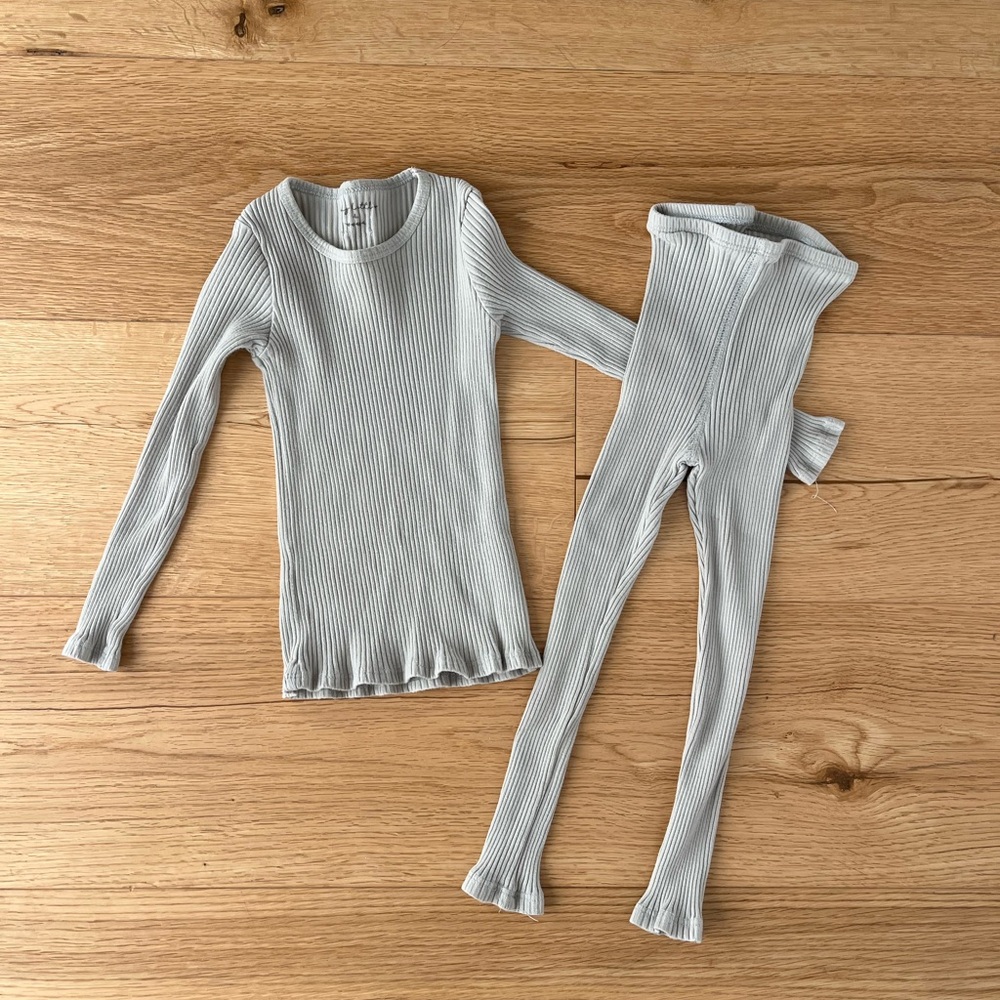 Lovely Littles mint green matching set 4T